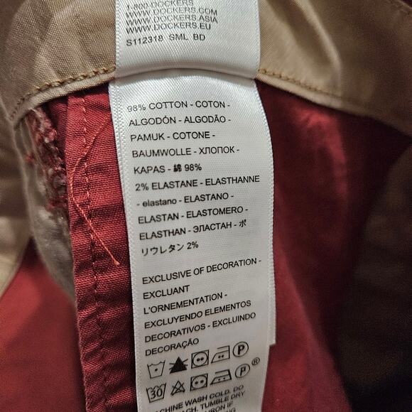 Dockers Shorts Men's Ultimate Short Dark Orange Size 52 - Picture 4 of 7